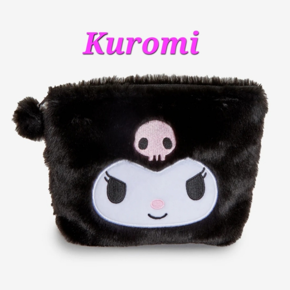 Kuromi Classic Plush Zipper Pouch